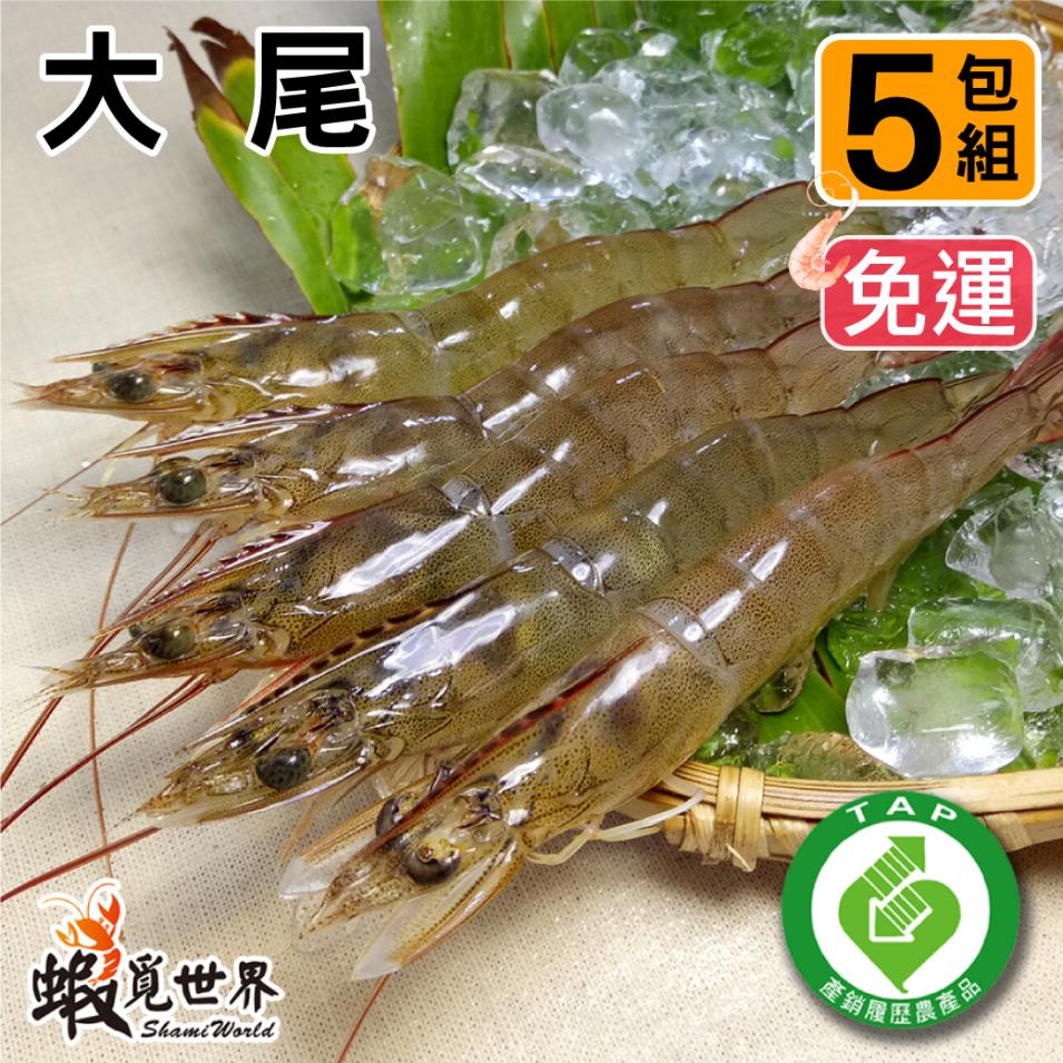 (5包免運)大尾-活凍生鮮白蝦